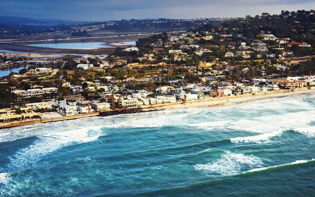The beach at Del Mar, CA